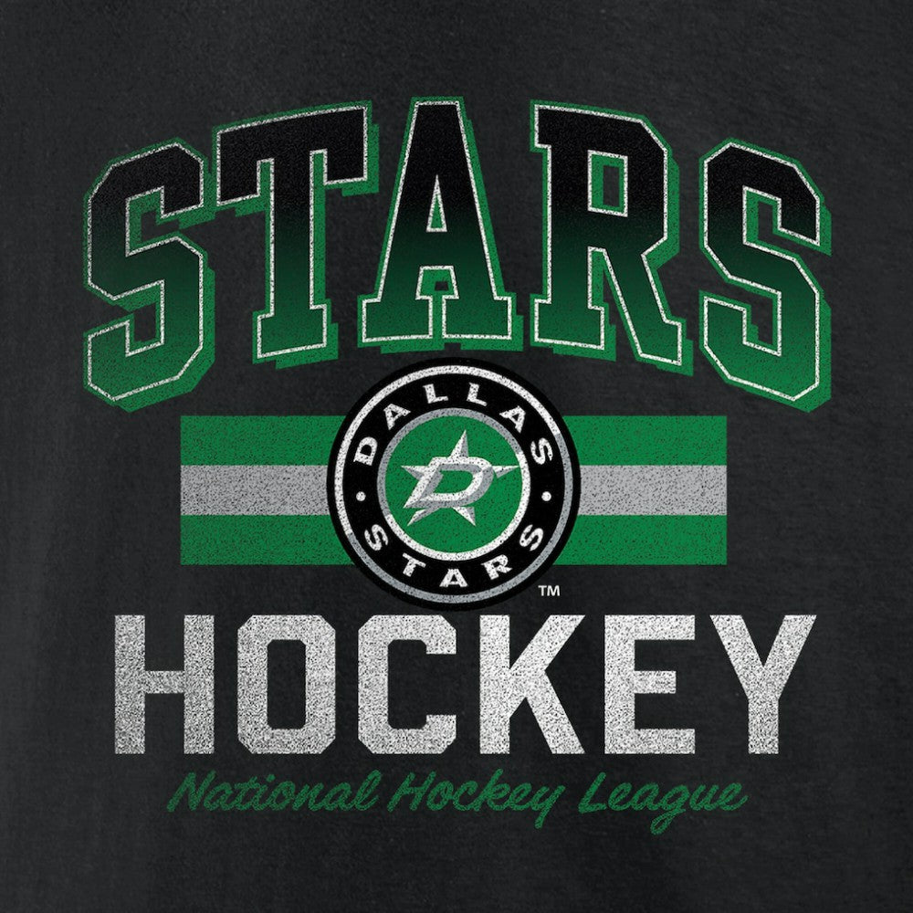 Dallas Stars Retro Stripe T-Shirt - Black - NHL