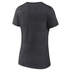 Dallas Stars Women's Retro Banner V-Neck T-Shirt - Charcoal - NHL