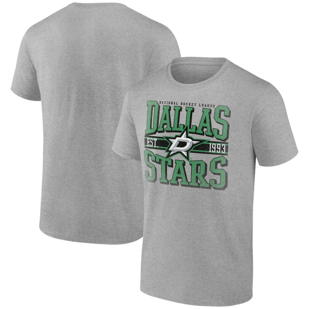 Dallas Stars Retro Vibe T-Shirt - Heather Gray - NHL