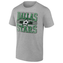 Dallas Stars Retro Vibe T-Shirt - Heather Gray - NHL