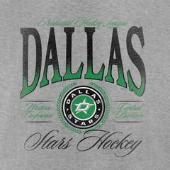 Dallas Stars Women's Retro Script V-Neck T-Shirt - Gray - NHL