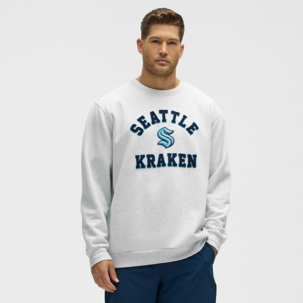 Seattle Kraken lululemon Steady State Crew - Heathered Core Ultra Light Grey - NHL