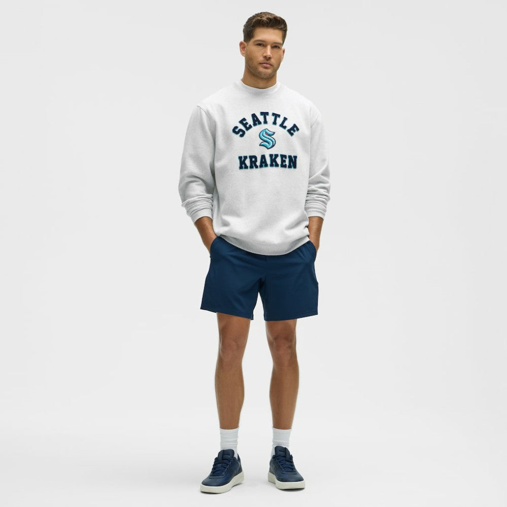 Seattle Kraken lululemon Steady State Crew - Heathered Core Ultra Light Grey - NHL