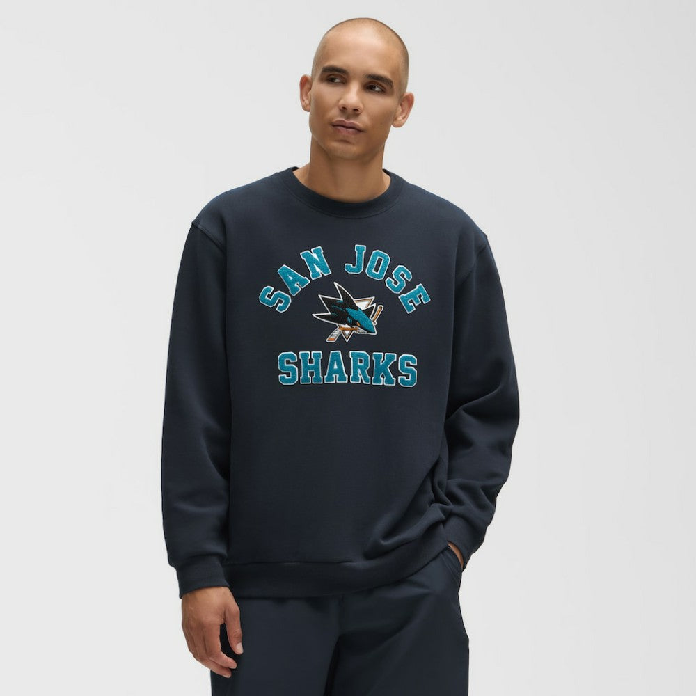 San Jose Sharks lululemon Steady State Crew - True Navy - NHL