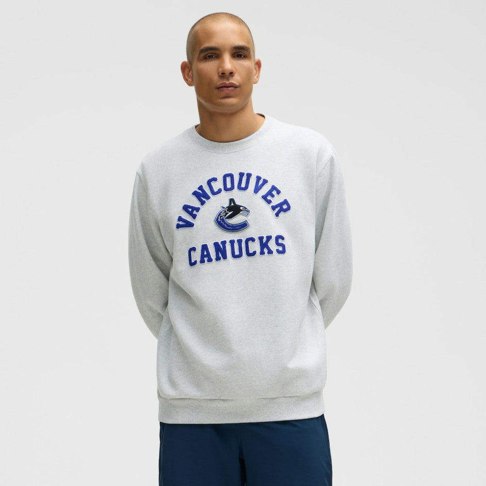 Vancouver Canucks lululemon Steady State Crew - Heathered Core Ultra Light Grey - NHL