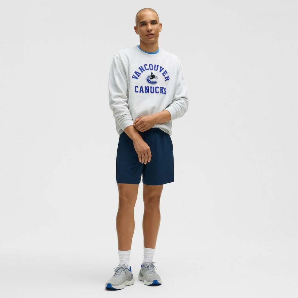 Vancouver Canucks lululemon Steady State Crew - Heathered Core Ultra Light Grey - NHL