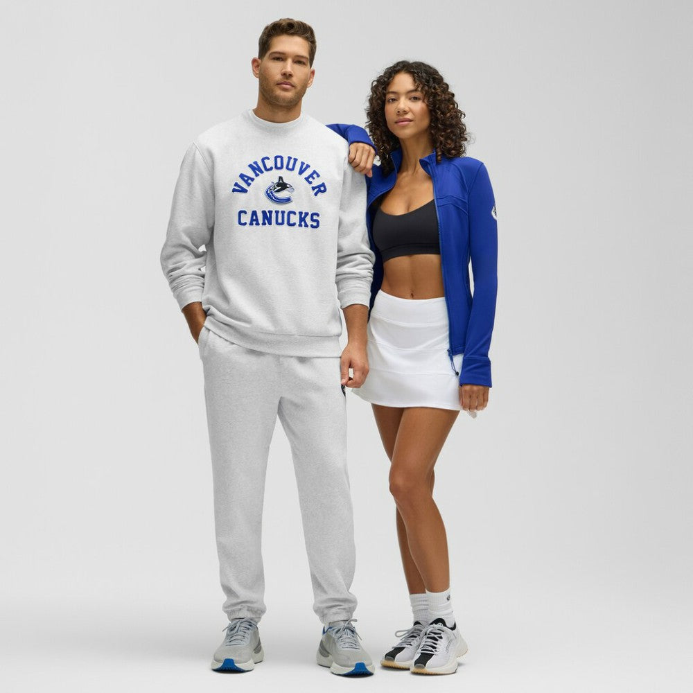 Vancouver Canucks lululemon Steady State Crew - Heathered Core Ultra Light Grey - NHL