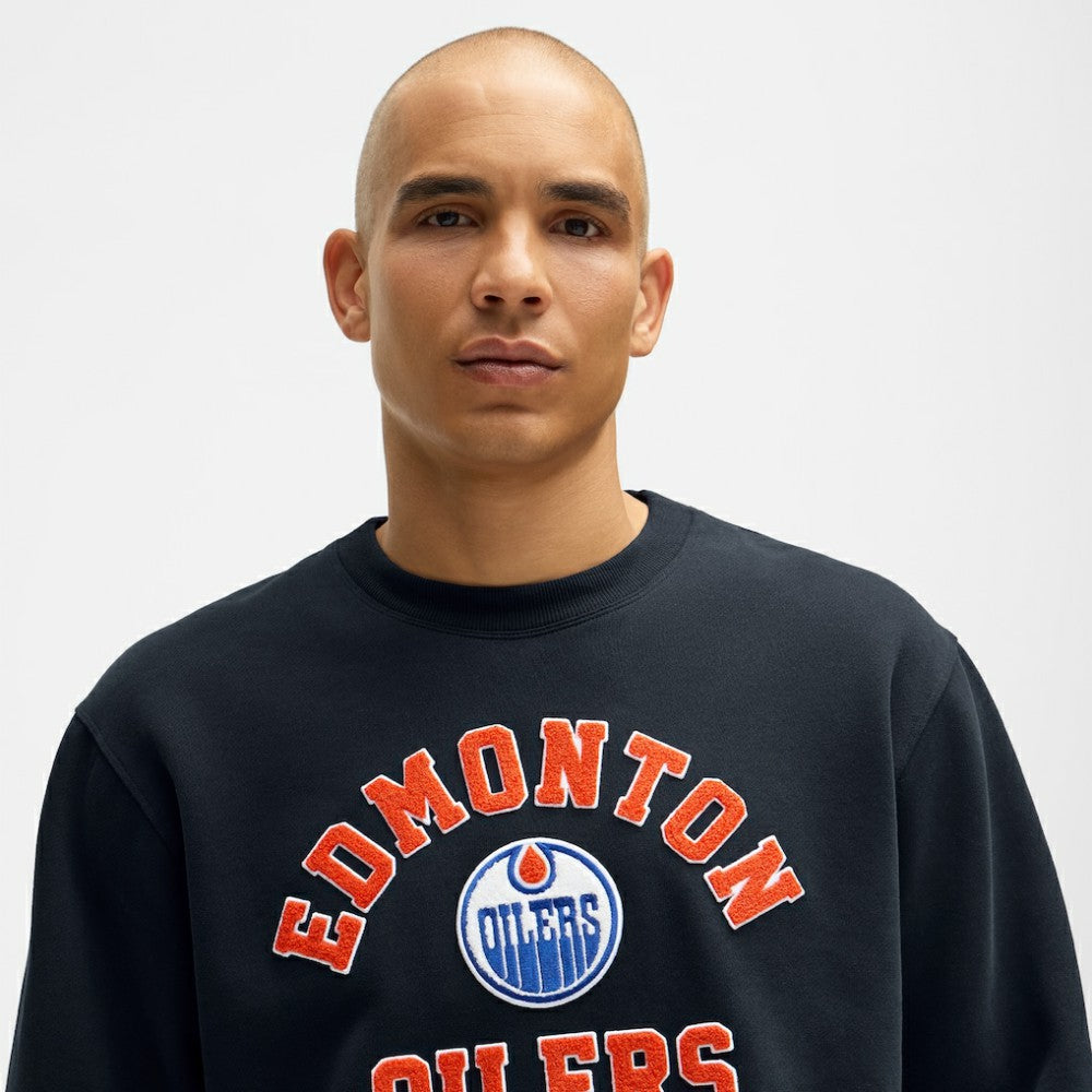 Edmonton Oilers lululemon Steady State Crew - True Navy - NHL