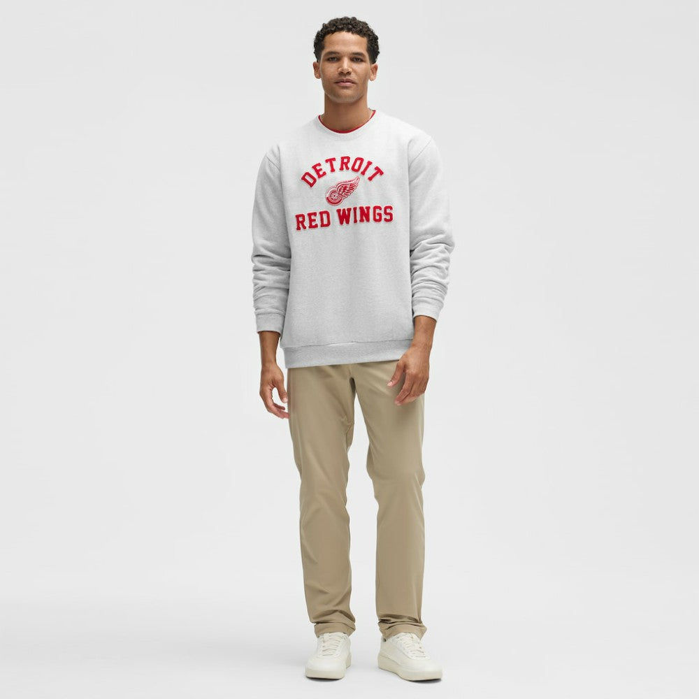 Detroit Red Wings lululemon Steady State Crew - Heathered Core Ultra Light Grey - NHL