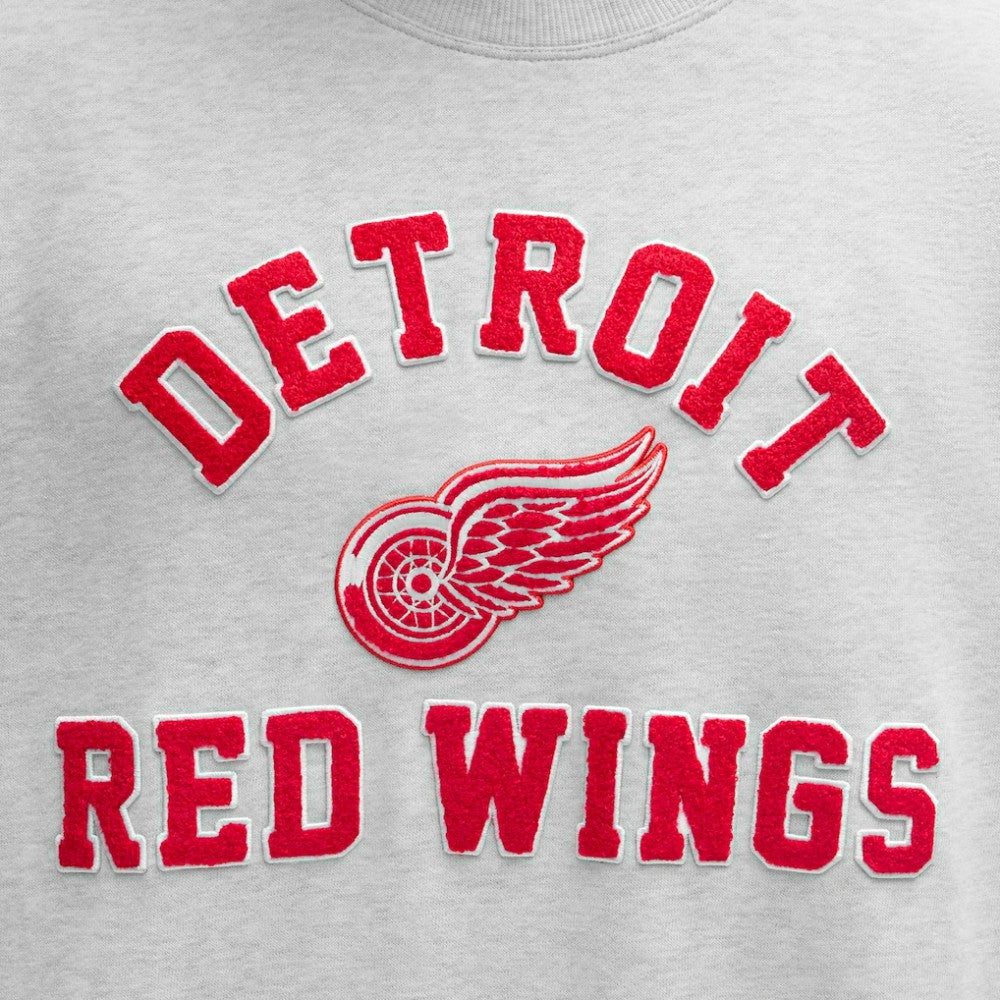 Detroit Red Wings lululemon Steady State Crew - Heathered Core Ultra Light Grey - NHL