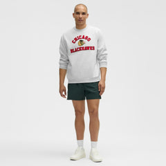 Chicago Blackhawks lululemon Steady State Crew - Heathered Core Ultra Light Grey - NHL