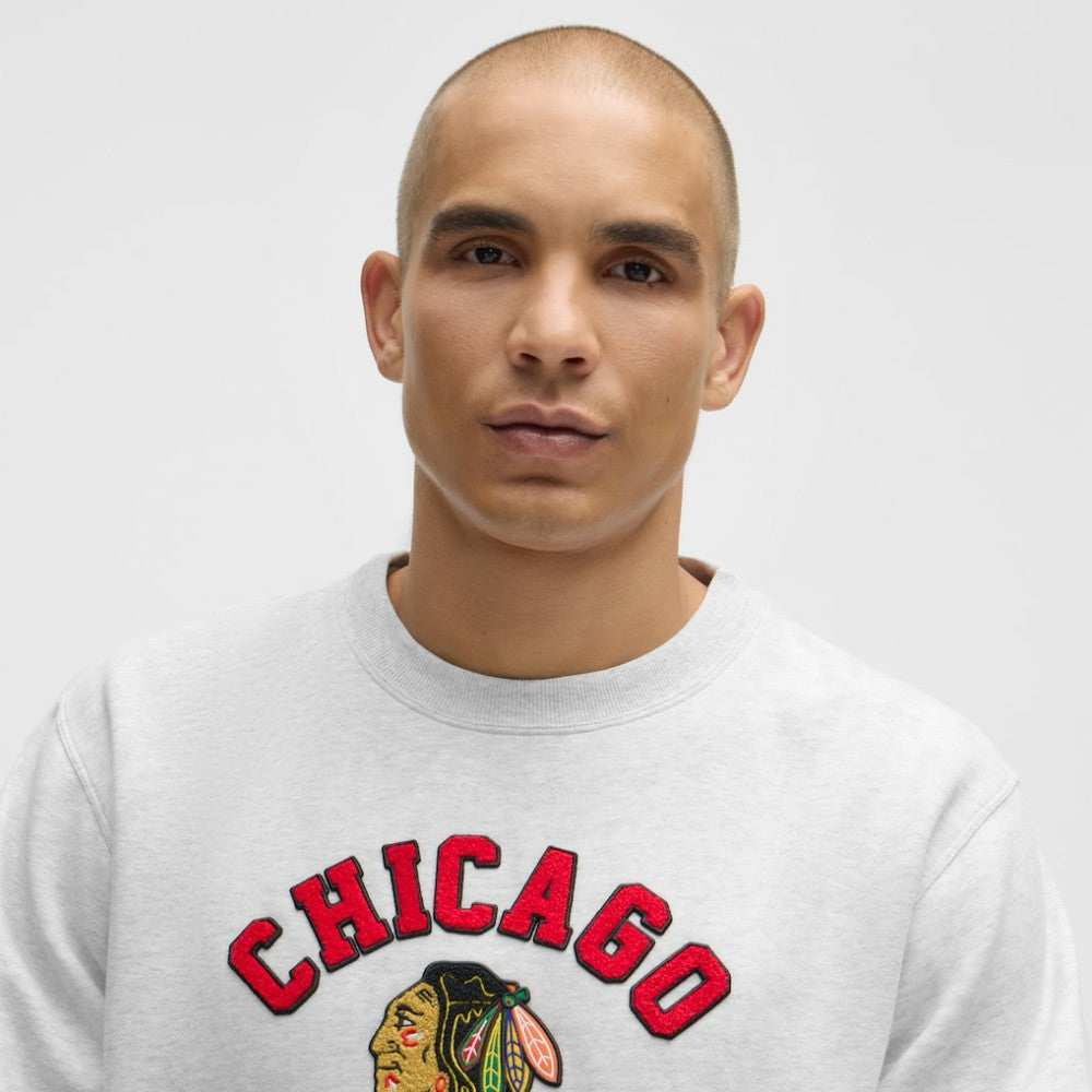 Chicago Blackhawks lululemon Steady State Crew - Heathered Core Ultra Light Grey - NHL