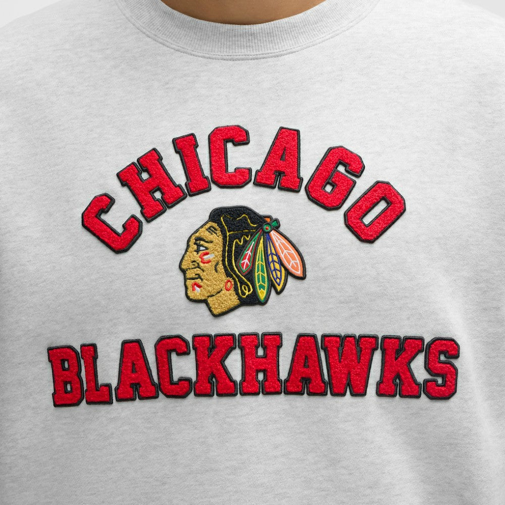 Chicago Blackhawks lululemon Steady State Crew - Heathered Core Ultra Light Grey - NHL
