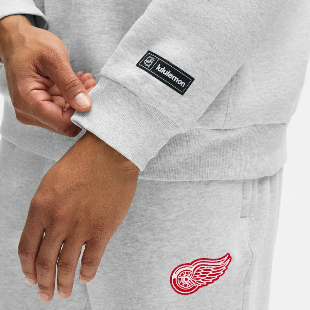 Detroit Red Wings lululemon Steady State Pullover Hoodie - Heathered Core Ultra Light Grey - NHL