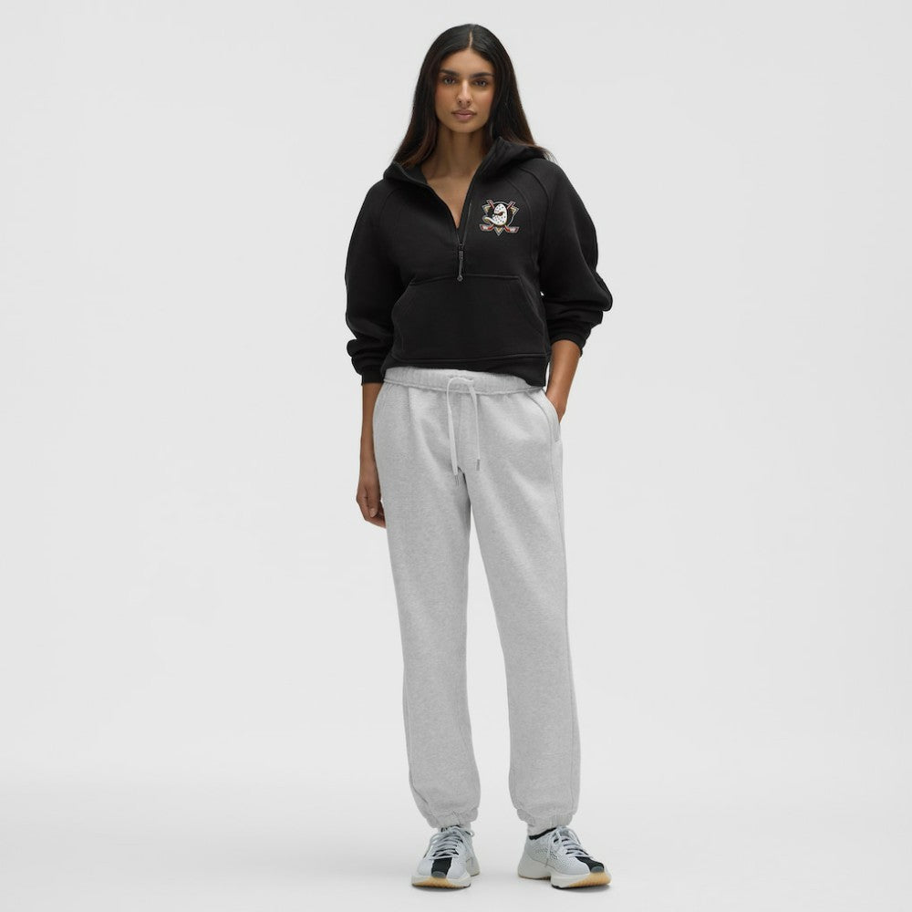 Anaheim Ducks lululemon Women's Scuba Oversized Half-Zip Hoodie - Black - NHL