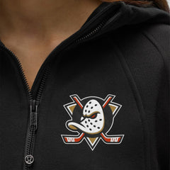 Anaheim Ducks lululemon Women's Scuba Oversized Half-Zip Hoodie - Black - NHL