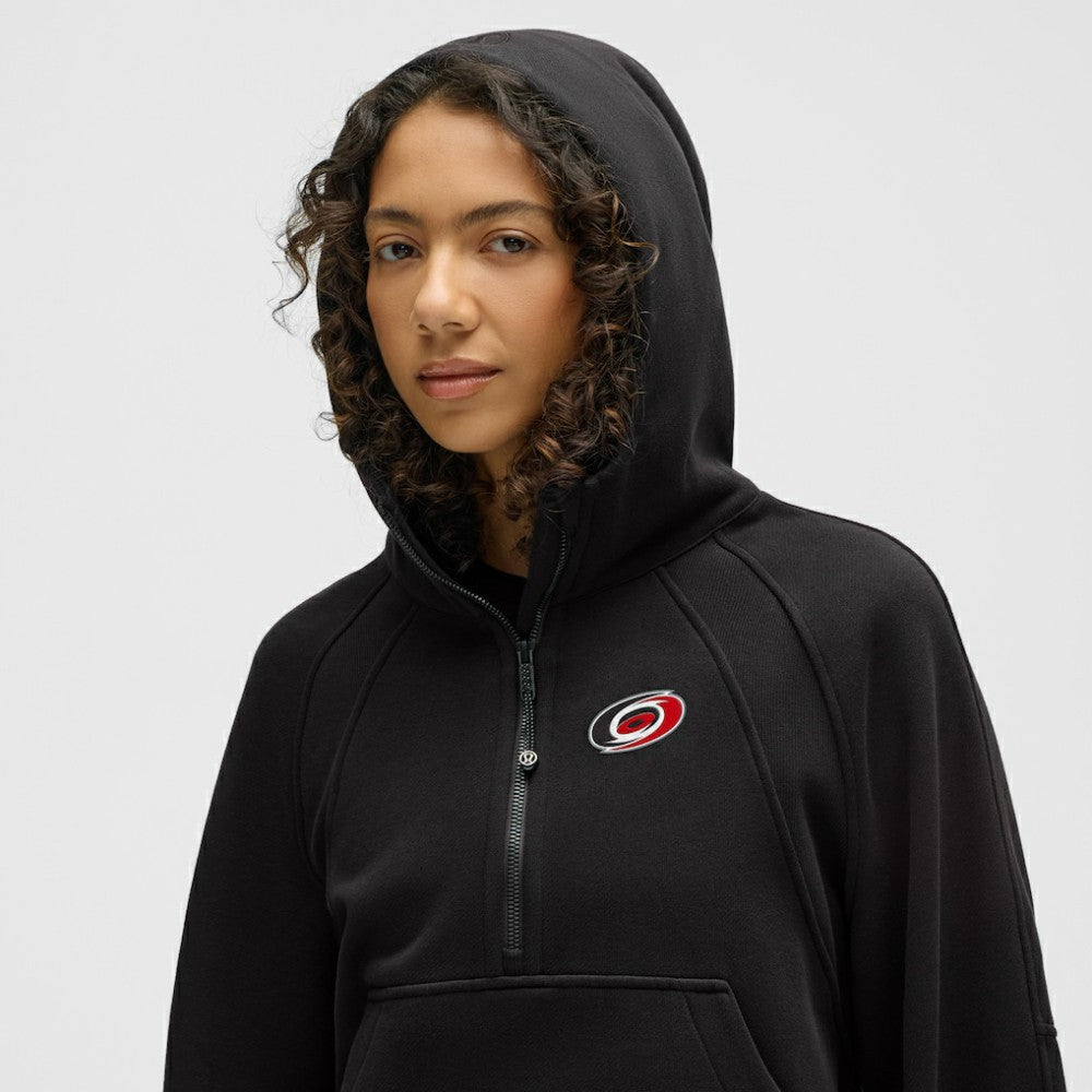 Carolina Hurricanes lululemon Women's Scuba Oversized Half-Zip Hoodie - Black - NHL