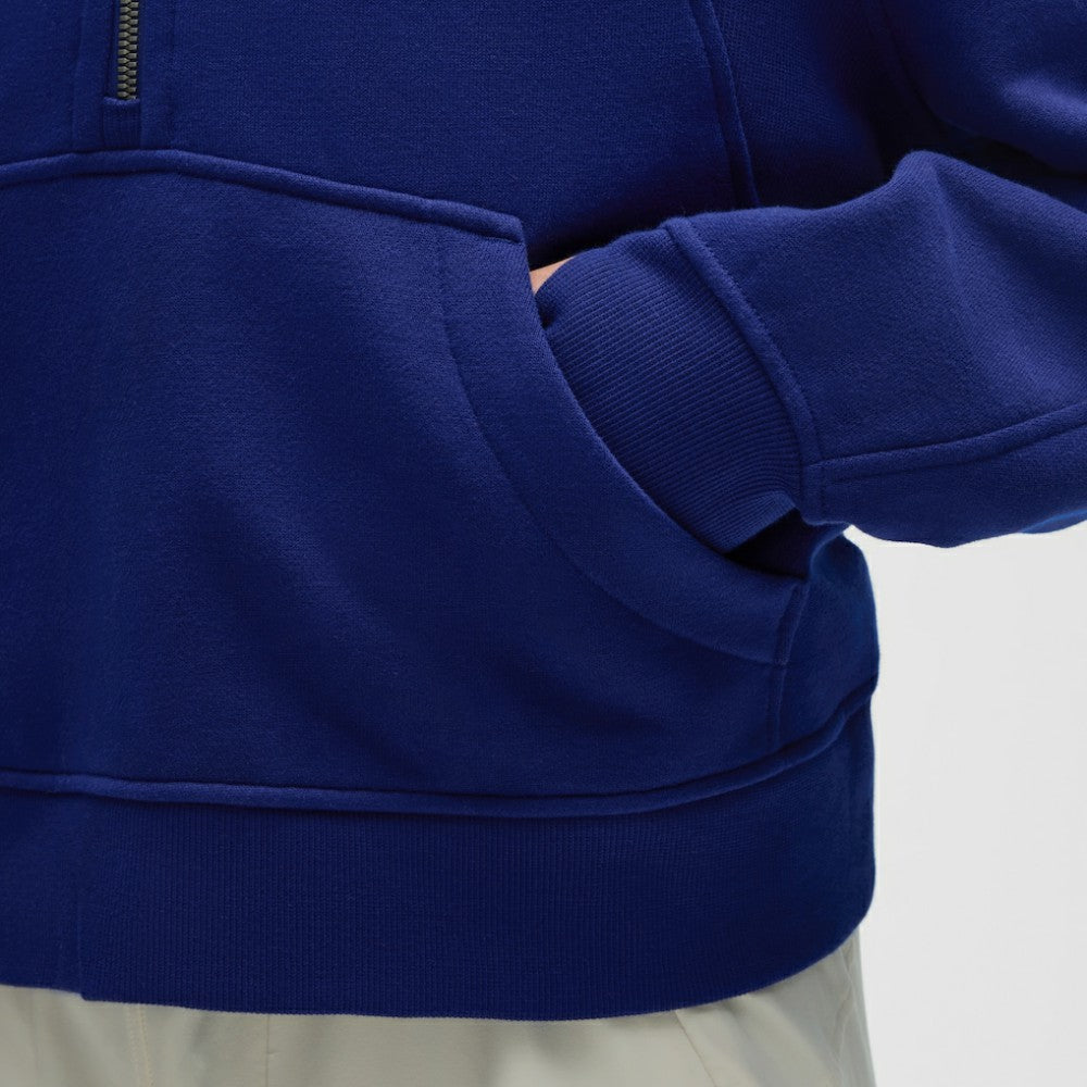 Edmonton Oilers lululemon Women's Scuba Oversized Half-Zip Hoodie - Larkspur - NHL