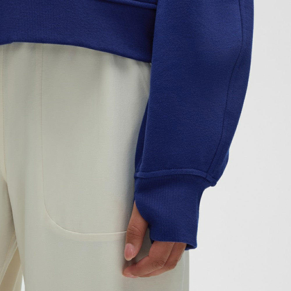 Edmonton Oilers lululemon Women's Scuba Oversized Half-Zip Hoodie - Larkspur - NHL