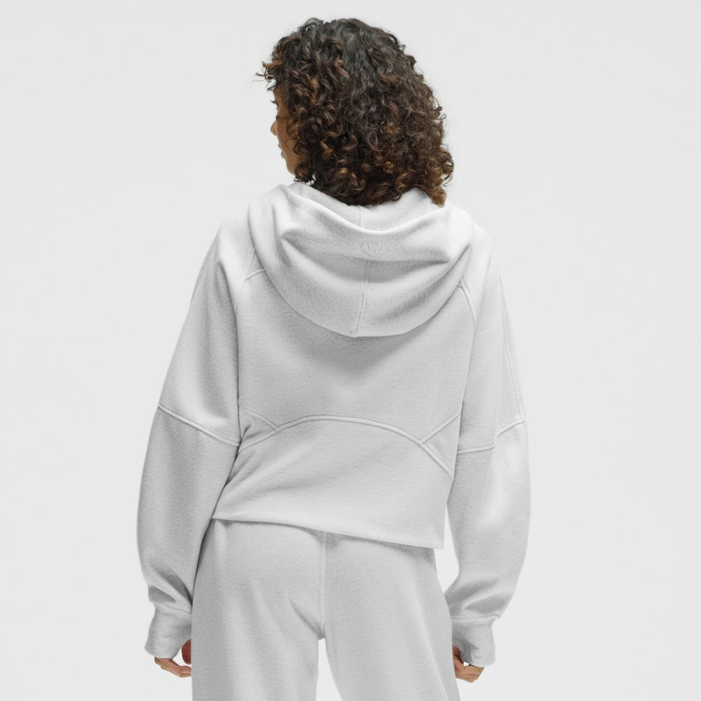 Los Angeles Kings lululemon Women's Scuba Oversized Half-Zip Hoodie - Heathered Core Ultra Light Grey - NHL
