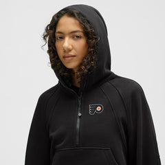 Philadelphia Flyers lululemon Women's Scuba Oversized Half-Zip Hoodie - Black - NHL