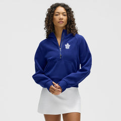 Toronto Maple Leafs lululemon Women's Scuba Oversized Half-Zip Hoodie - Larkspur - NHL