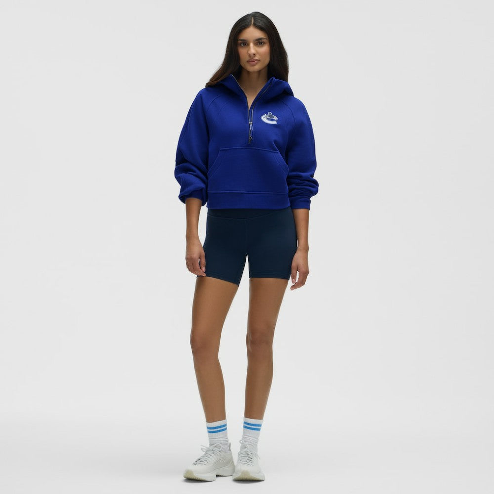 Vancouver Canucks lululemon Women's Scuba Oversized Half-Zip Hoodie - Larkspur - NHL