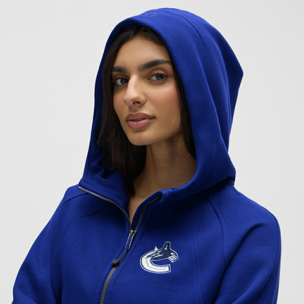 Vancouver Canucks lululemon Women's Scuba Oversized Half-Zip Hoodie - Larkspur - NHL