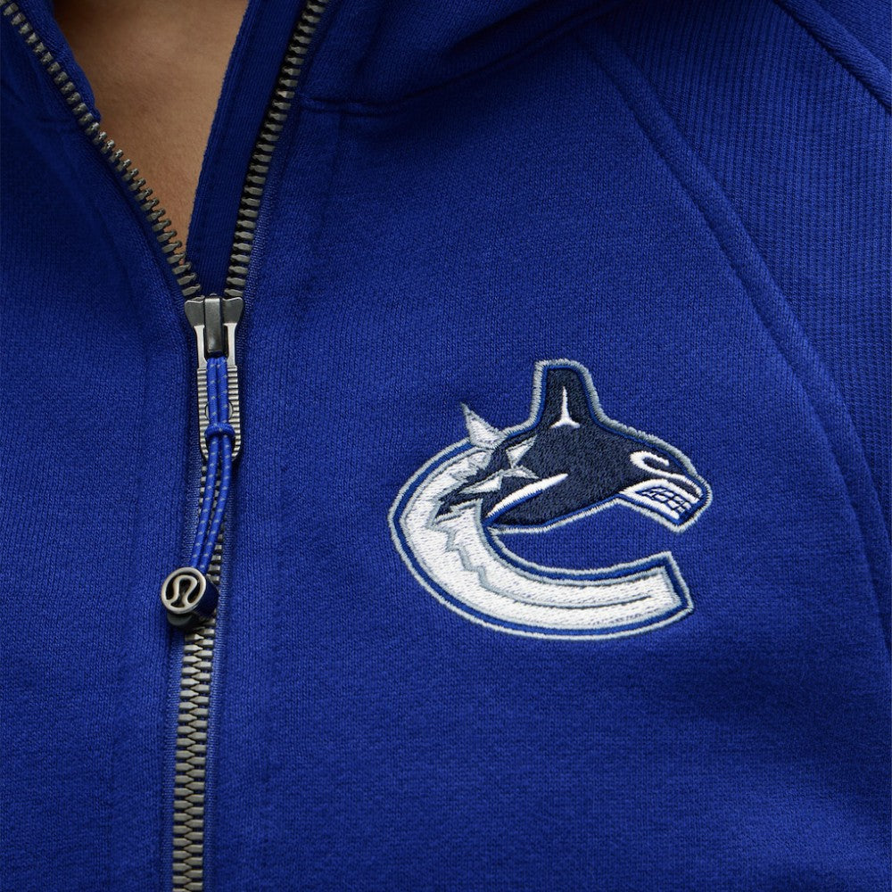 Vancouver Canucks lululemon Women's Scuba Oversized Half-Zip Hoodie - Larkspur - NHL