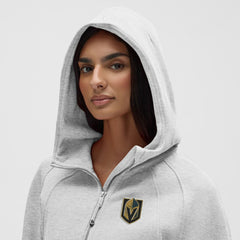 Vegas Golden Knights lululemon Women's Scuba Oversized Half-Zip Hoodie - Heathered Core Ultra Light Grey - NHL