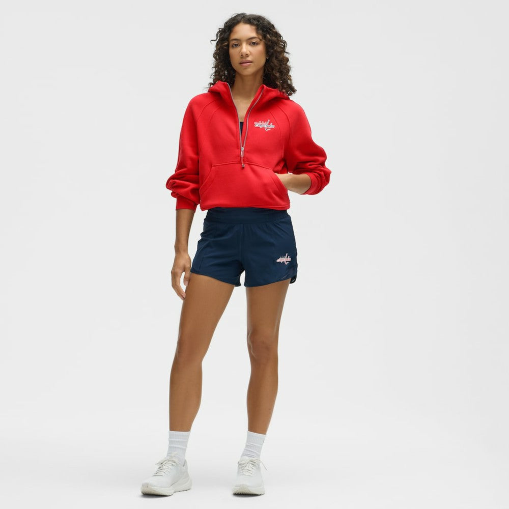 Washington Capitals lululemon Women's Scuba Oversized Half-Zip Hoodie - True Red - NHL