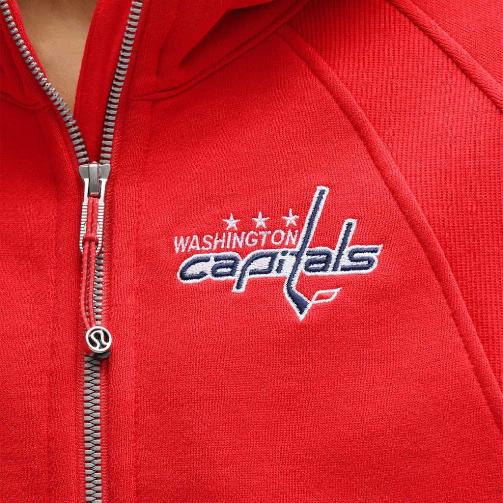 Washington Capitals lululemon Women's Scuba Oversized Half-Zip Hoodie - True Red - NHL