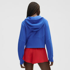 New York Rangers lululemon Women's Scuba Oversized Half-Zip Hoodie - Blue - NHL