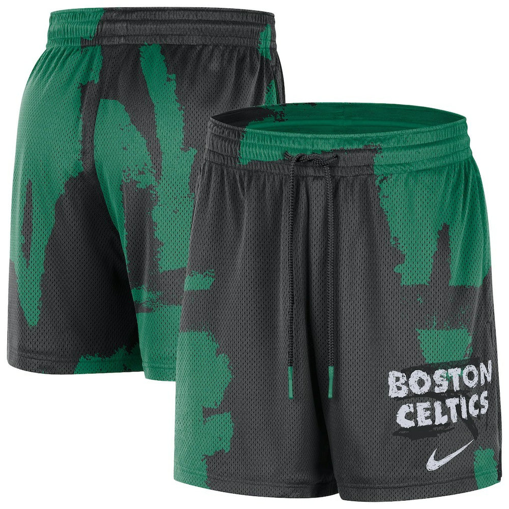 Boston Celtics Courtside Club Dri-FIT Practice Shorts Black/Kelly Green - NBA