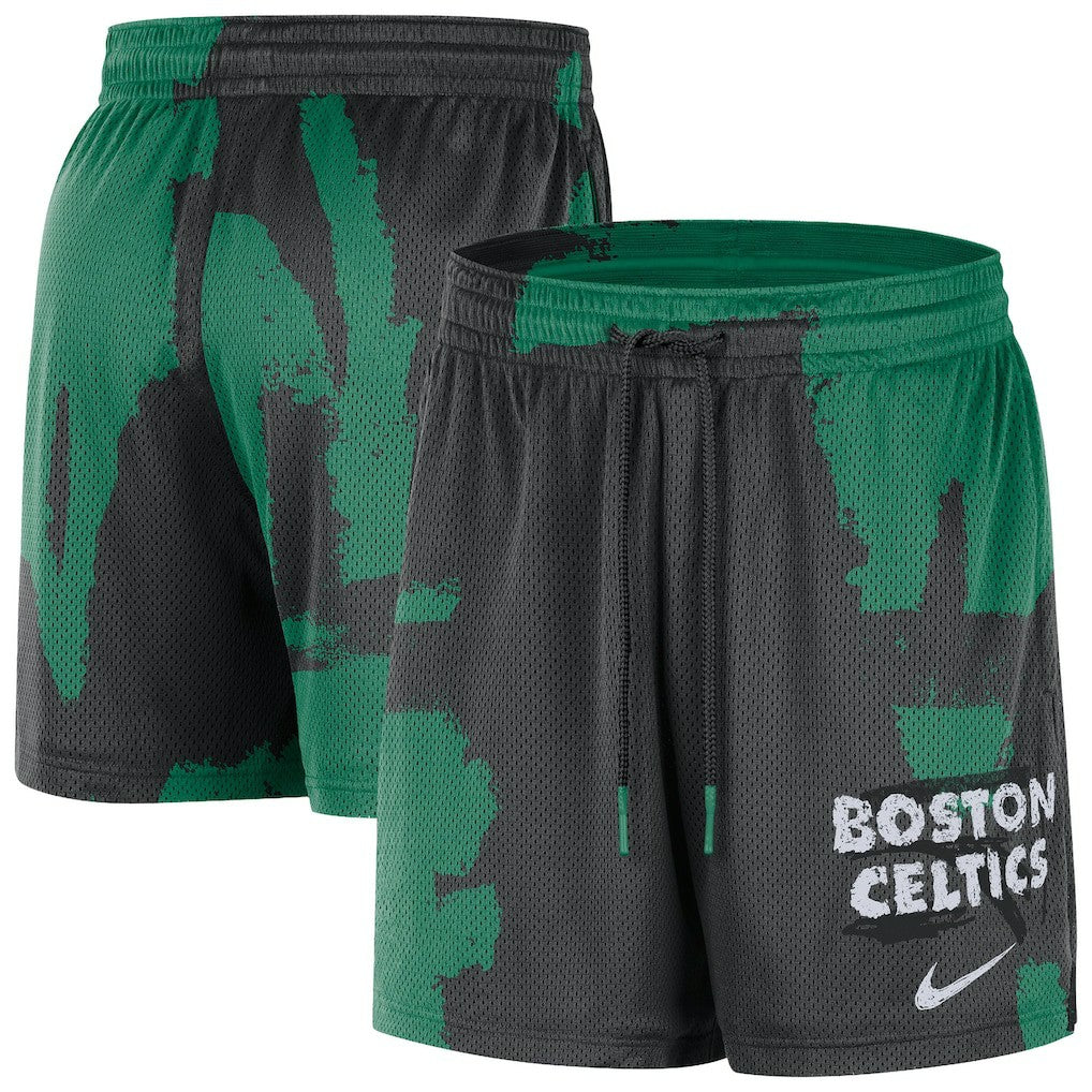 Boston Celtics Courtside Club Dri-FIT Practice Shorts Black/Kelly Green - NBA