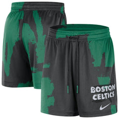 Boston Celtics Courtside Club Dri-FIT Practice Shorts Black/Kelly Green - NBA