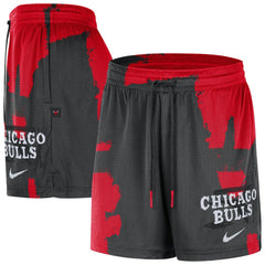 Chicago Bulls Courtside Club Dri-FIT Practice Shorts Black/Red - NBA
