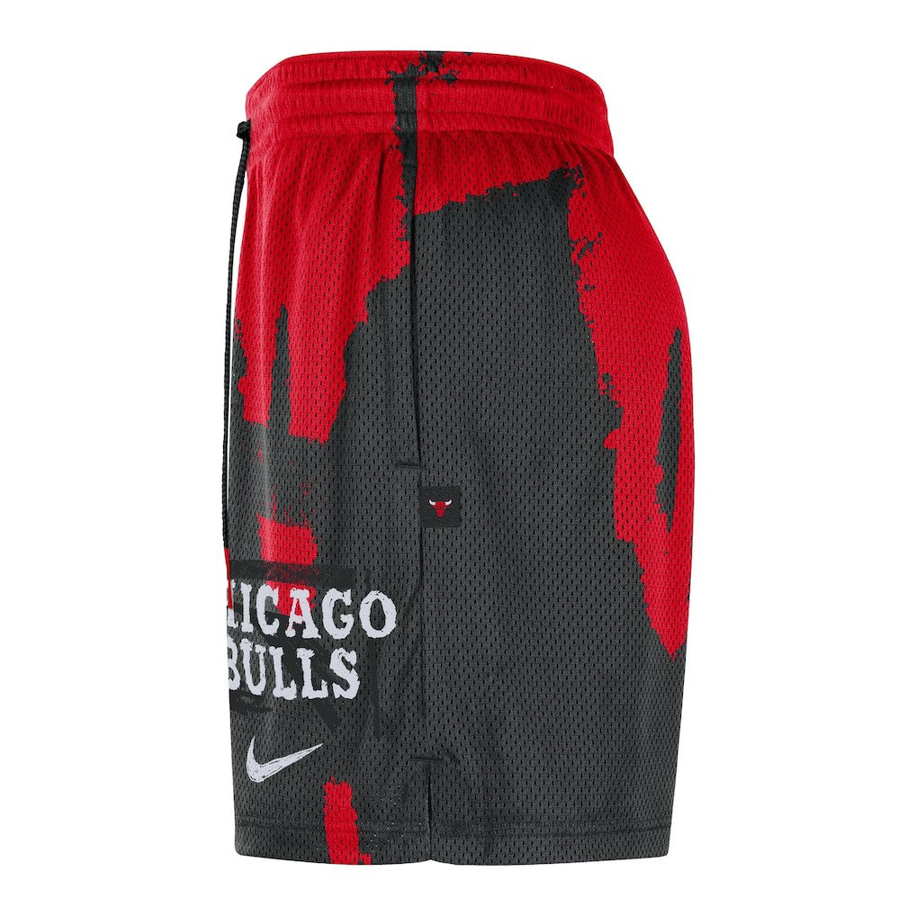 Chicago Bulls Courtside Club Dri-FIT Practice Shorts Black/Red - NBA