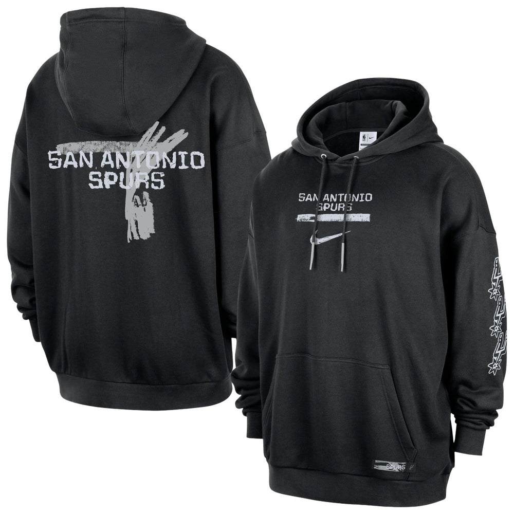 San Antonio Spurs Courtside Club Premium Hoodie Black - NBA