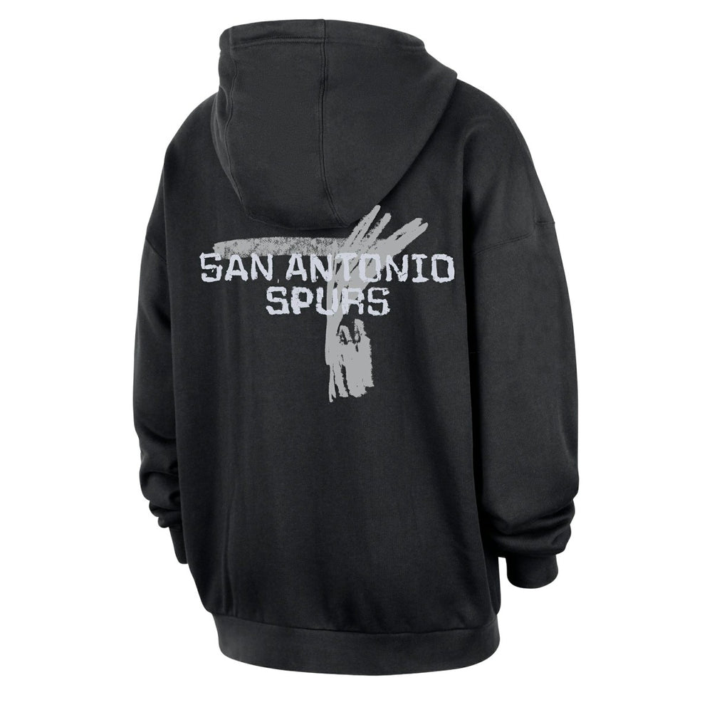 San Antonio Spurs Courtside Club Premium Hoodie Black - NBA