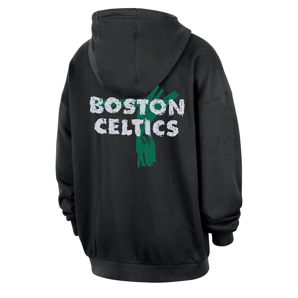 Boston Celtics Courtside Club Premium Hoodie Black - NBA