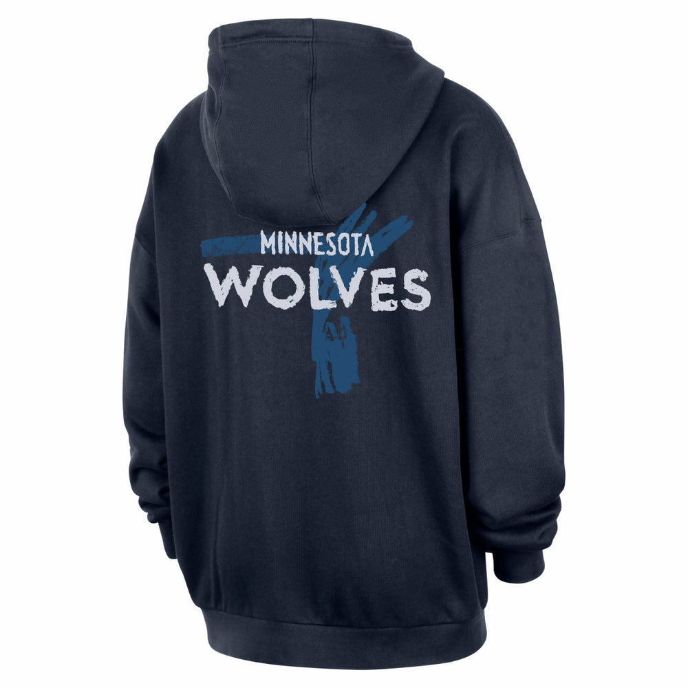 Minnesota Timberwolves Courtside Club Premium Hoodie Navy - NBA