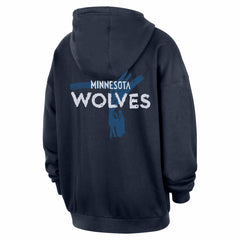 Minnesota Timberwolves Courtside Club Premium Hoodie Navy - NBA