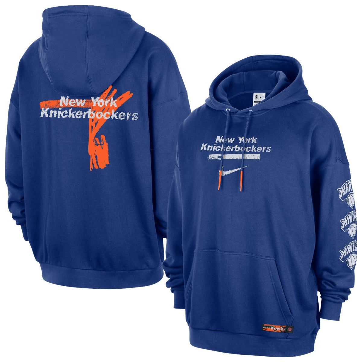New York Knicks Courtside Club Premium Hoodie Blue - NBA