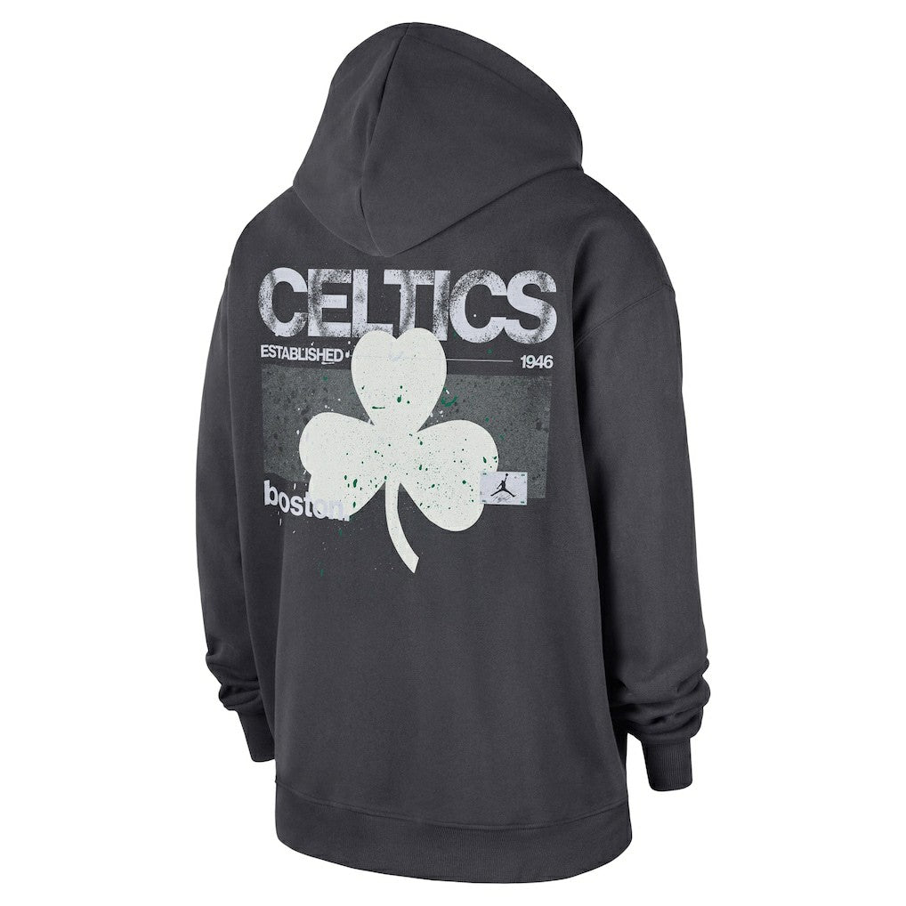 Boston Celtics Jordan Brand Statement Jumpman Flight Premiere Hoodie Anthracite - NBA