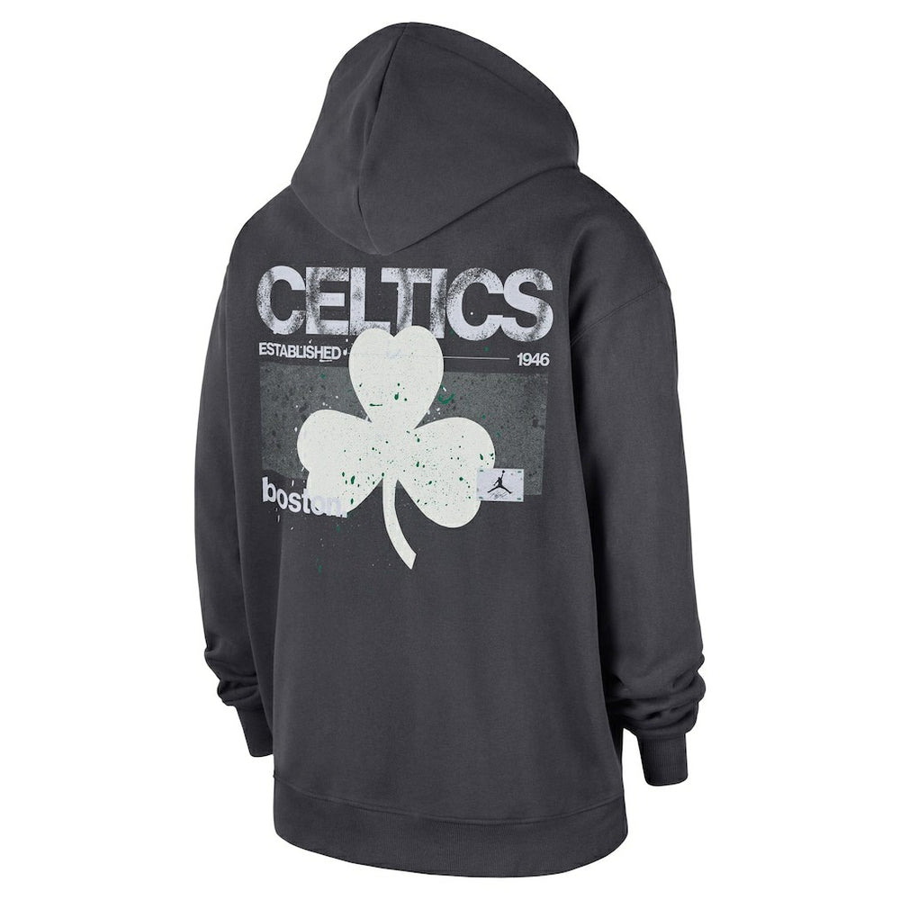 Boston Celtics Jordan Brand Statement Jumpman Flight Premiere Hoodie Anthracite - NBA