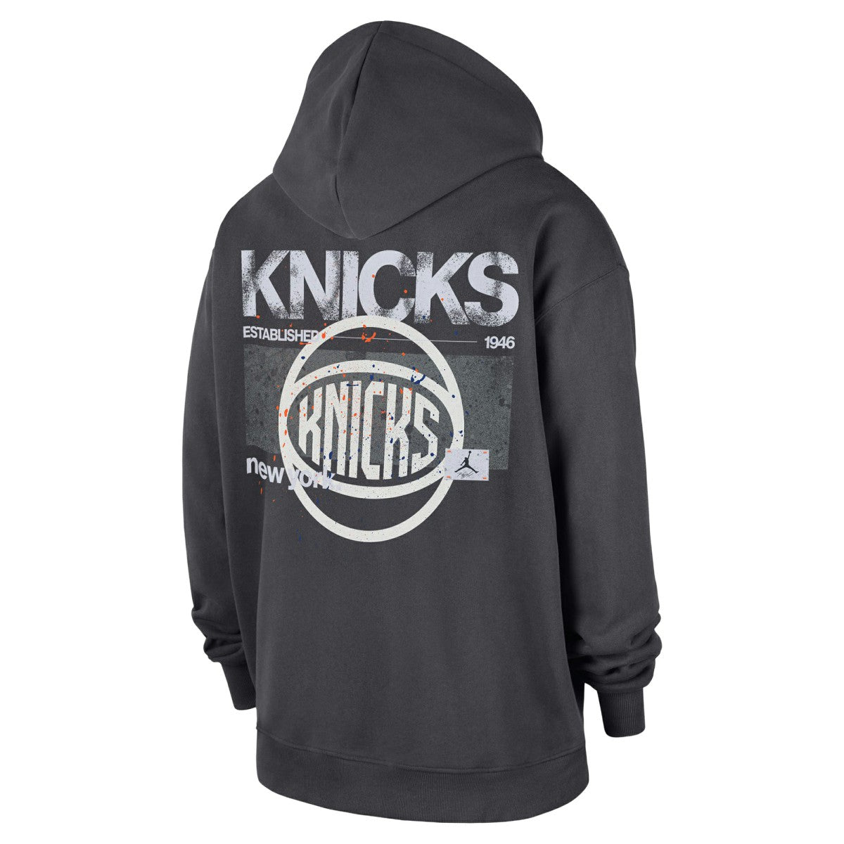 New York Knicks Jordan Brand Statement Jumpman Flight Premiere Hoodie Anthracite - NBA