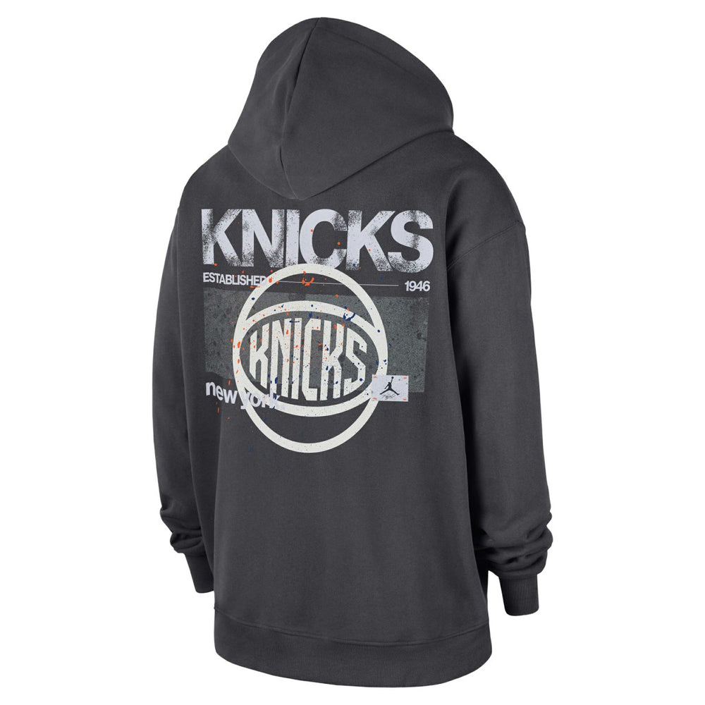 New York Knicks Jordan Brand Statement Jumpman Flight Premiere Hoodie Anthracite - NBA