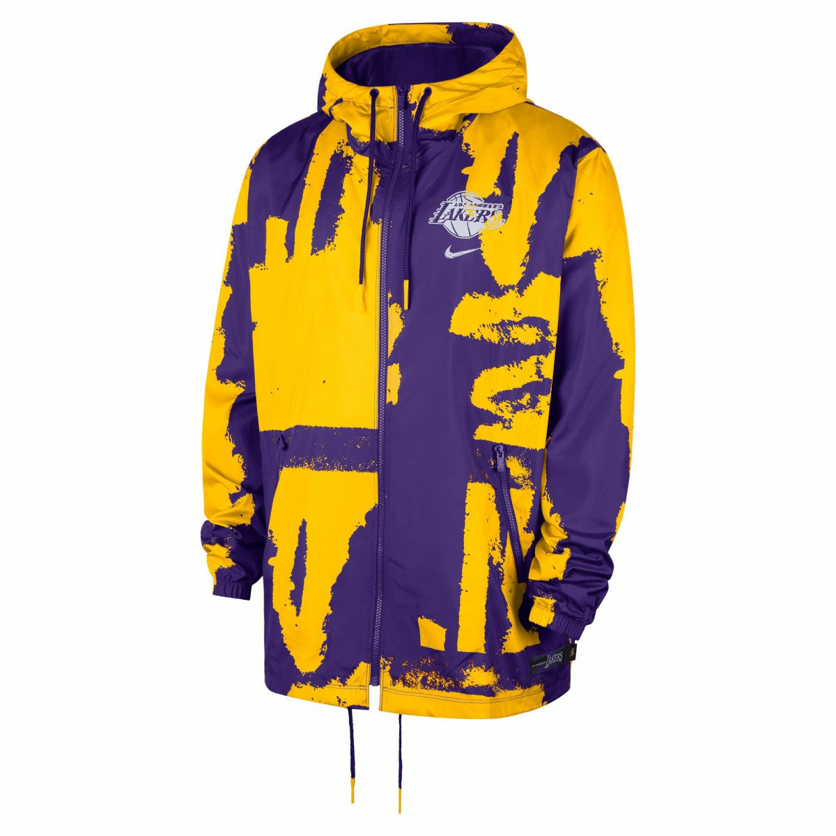 Los Angeles Lakers Unisex Courtside Club Premium Woven Full-Zip Hooded Jacket Purple - NBA