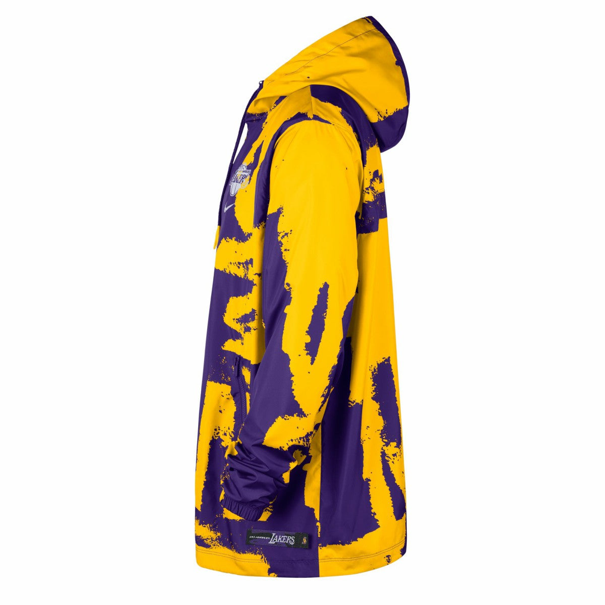 Los Angeles Lakers Unisex Courtside Club Premium Woven Full-Zip Hooded Jacket Purple - NBA